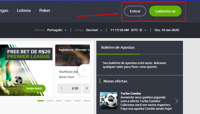 NetBet login Primeiros pasos no site